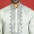 cotton silk ombre mirror work green kurta