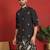 ethnic cotton silk detail daman work animal embroidered black kurta