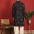 ethnic cotton silk detail daman work animal embroidered black kurta