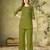 Ollive pure cotton embroidered co-ord set