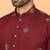ethnic cotton silk detail daman work animal embroidered maroon kurta