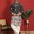 ethnic cotton silk multi embroidered detailed daman work green kurta
