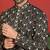 ethnic cotton silk embroidered thread work black kurta