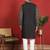 ethnic cotton silk embroidered thread work black kurta