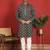 ethnic cotton silk embroidered thread work black kurta