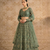 Green Butterfly Net fabric with Embroidered, Resham, Sequence, Thread work Lehengas For Your Wedding Look
