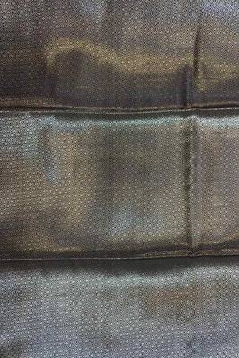 Black Colour Semi Silk Banarasi Saree with  plain anchal border  work 5