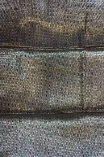 Black Colour Semi Silk Banarasi Saree with  plain anchal border  work