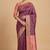 Rosegold Semi Silk Banarasi Saree With Floral Zari Work