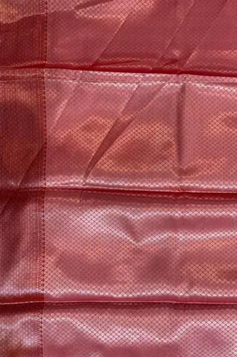 Grey Semi Silk Banarasi Saree  With  Floral Zari Work