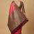 Fusia Pink Semi Silk Banarasi Saree With Floral Zari Work