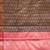 Light Brown Semi Silk Banarasi Saree With Floral Zari Booti Work