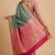 Seagreen Semi Silk Banarasi Saree With Floral Zari Booti Work