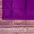 Purple Semi Silk Banarasi Saree With Plain Anchal Border Work