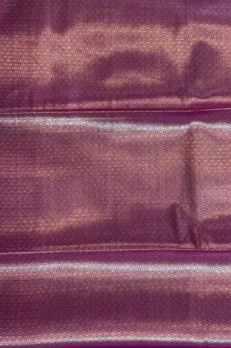 Purple Semi Silk Banarasi Saree With Plain Anchal Border Work