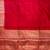 Red Semi Silk Banarasi Saree With Plain Anchal Border Work
