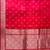 Red Semi Silk Mashru Banarasi Saree With Silver Zari Booti Work