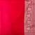 Red Semi Silk Mashru Banarasi Saree With Silver Zari Booti Work