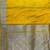 Mustard Yellow Semi Silk Mashru Banarasi Saree With Silver Zari Booti Work