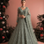 Seag Green Net Embroidered Wedding-Wear Reception Lehenga Choli