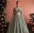 Seag Green Net Embroidered Wedding-Wear Reception Lehenga Choli