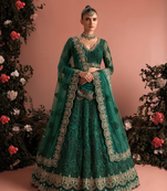 Green Butterfly Net fabric with Embroidered, Resham, Sequence, Thread work Lehengas For Your Wedding Look