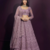 Lavender butterfly net fabric with embroidered, resham, sequence, thread work lehengas for your wedding look