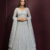 Light Sky butterfly net fabric with embroidered, resham, sequence, thread work lehengas for your wedding look