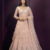 Peach butterfly net fabric with embroidered, resham, sequence, thread work lehengas for your wedding look