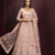 Peach butterfly net fabric with embroidered, resham, sequence, thread work lehengas for your wedding look