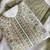 Designer green ombre straight suit for women with hand embroidery
