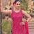 Pink bandhani printed heavy emrboidery worked sharara suit ethnic wear