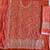 Orange bandhani printed heavy emrboidery worked sharara suit ethnic wear