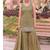 Mustard bandhani printed heavy emrboidery worked sharara suit ethnic wear