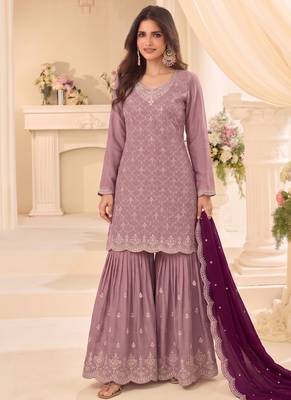 Designer pink 3 piece salwar suit for women indian wear 1