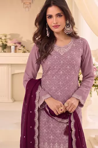 Designer pink 3 piece salwar suit for women indian wear