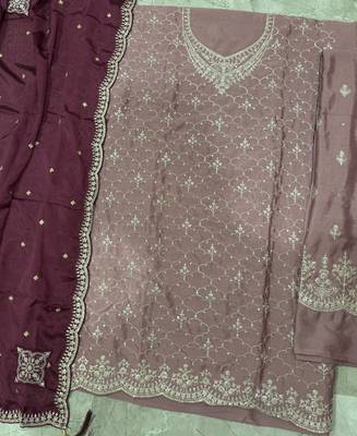 Designer pink 3 piece salwar suit for women indian wear 4
