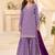 Designer lilac 3 piece salwar suit for women indian wear