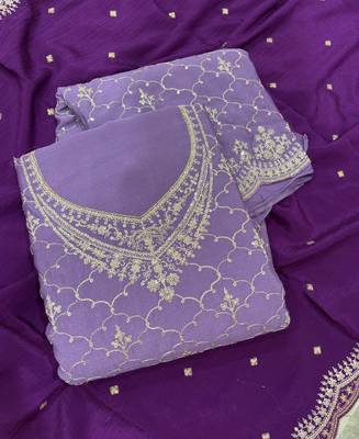 Designer lilac 3 piece salwar suit for women indian wear 3