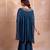 Blue zardozi embroidered kaftan co-ord set for women