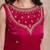 Magenta handwork georgette sharara kurta set with dupatta for women