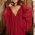 Maroon sequins work blooming georgette kaftan palazzo co-ord set for women
