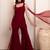 Maroon solid velvet sharara set with choker dupatta for women