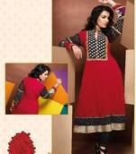 ISHIN Cotton Red kurti Simran_XL