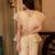 Beige solid georgette v-neck ruffle top & flared pant co-ord set for women
