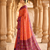 Peach patola silk saree with zari weaving meenakari patola design