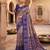 Onion pink patola silk saree with zari weaving meenakari patola design