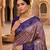 Onion pink patola silk saree with zari weaving meenakari patola design