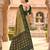 Green patola silk saree with zari weaving  meenakari patola design