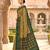 Green patola silk saree with zari weaving  meenakari patola design
